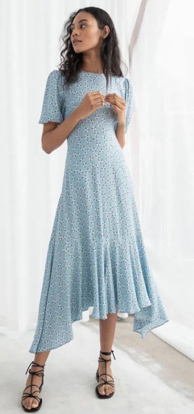 Los Angeles Atelier & Other Stories HankerChief maxi dress size 0